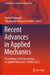 Recent Advances in Applied Mechanics: Proceedings of Virtual Seminar on Applied Mechanics (VSAM 2021) by Tezeswi Tadepalli