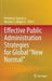 Effective Public Administration Strategies for Global New Normal by Perfecto G. Aquino Jr