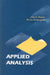 Applied Analysis by Hunter John K
