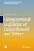 China's Criminal Legislation on Embezzlement and Bribery by Renwen Liu
