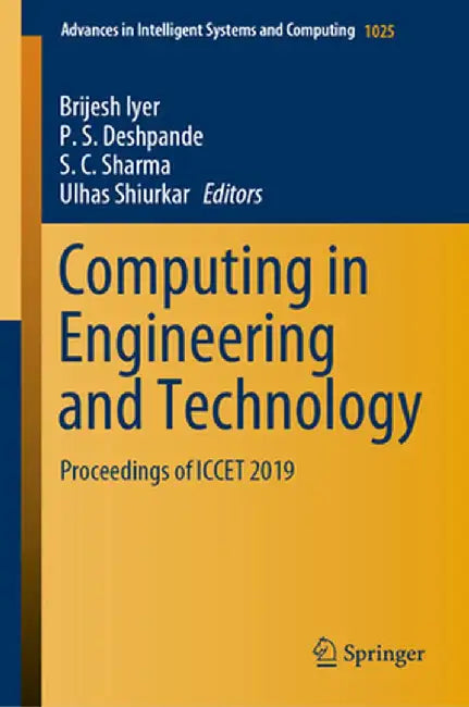 Computing in Engineering and Technology: Proceedings of Iccet 2019 by Brijesh Iyer