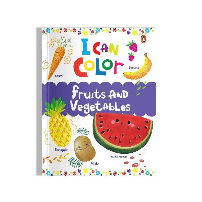 I Can Color: Fruits And Vegetables by Penguin