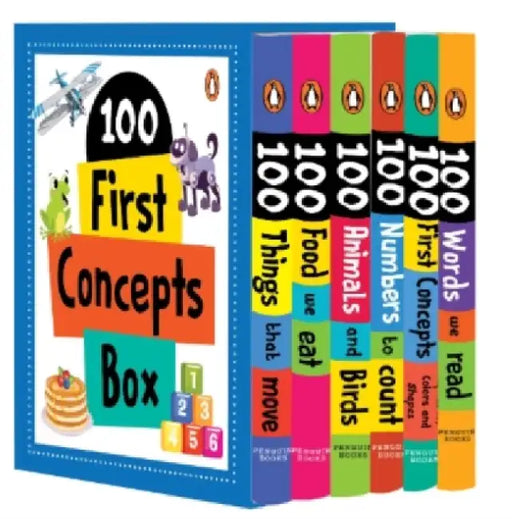 100 First Concepts Box Set (6 Books Box-Set): A Boxset of 6 Illustrated Board Books for Preschool Kids, Toddlers [Penguin Early Learning Series] by Penguin Books