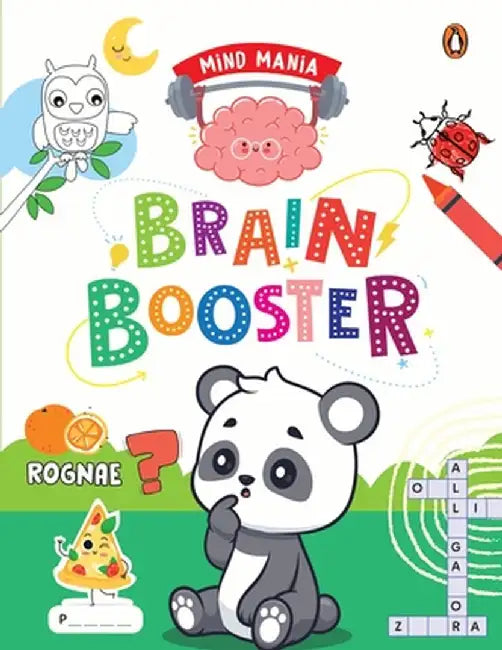 Mind Mania: Brain Booster: Fun and Interactive Activity Book for Preschool Kids, Toddlers Includes Puzzles, Mazes, Jumble Words and More Develop by Penguin Books
