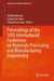 Proceedings of the 10th International Conference on Materials Processing and Manufacturing Engineering by Shahid Hussain