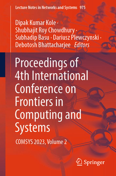 Proceedings of 4th International Conference on Frontiers in Computing and Systems: Comsys 2023, Volume 2 by Dipak Kumar Kole