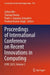 Proceedings of International Conference on Recent Innovations in Computing