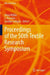 Proceedings of the 50th Textile Research Symposium
