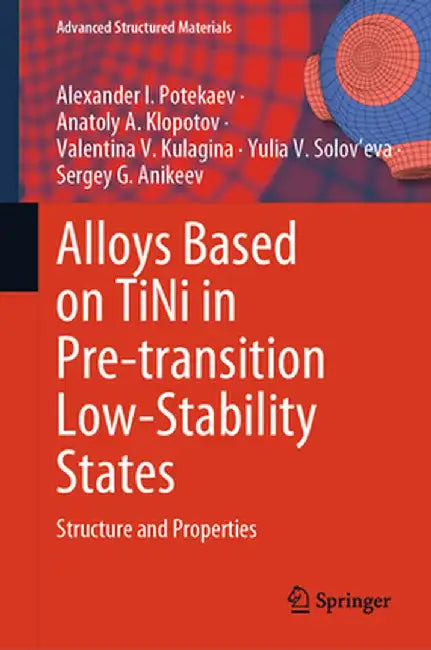 Alloys Based on Tini in Pre-Transition Low-Stability States: Structure and Properties by Alexander I. Potekaev
