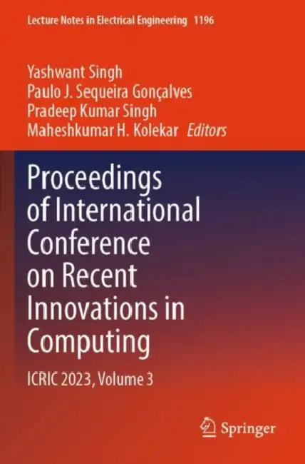 Proceedings of International Conference on Recent Innovations in Computing
