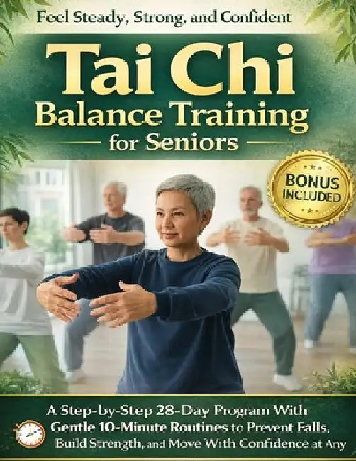 Tai Chi Balance Training for Seniors: A Step-by-Step 28-Day Program With Gentle 10-Minute Routines to Prevent Falls, Build Strength, and Move With Con by Tai Chi Wellbeing