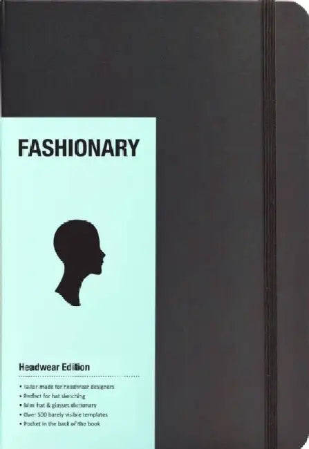 Fashionary Headwear Sketchbook A5 by Virginia Woolf