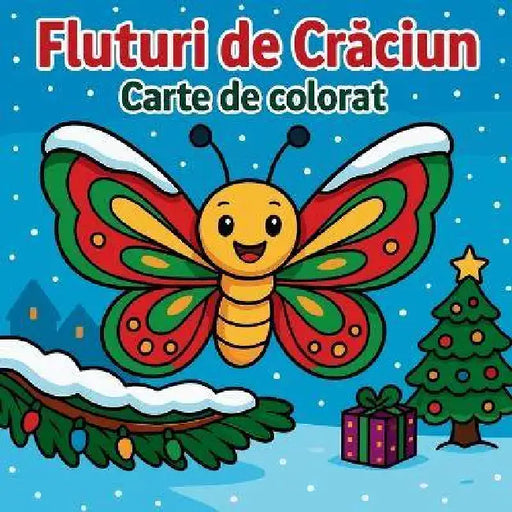 Fluturi de Crăciun - Carte de colorat by Chris Martin