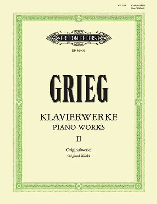 Piano Works -- Original Works by Edvard Grieg