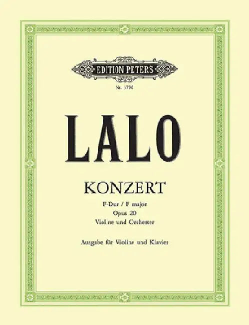 Concerto No. 1 Op. 20 by Édouard Lalo