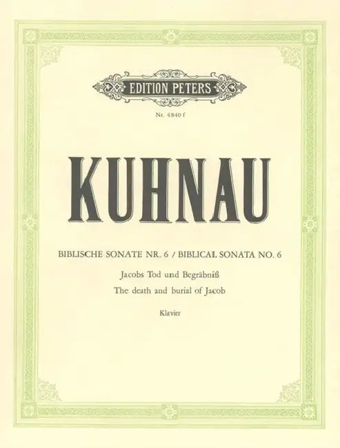 6 Sonatas Depicting Stories from the Bible: Sonata No. 6