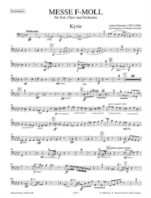 Messe f-Moll by Anton (COP)/ Bornhöft, Rüdiger (COP) Bruckner