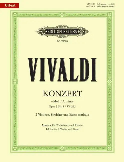Violin Concerto in A minor Op.3 No. 8