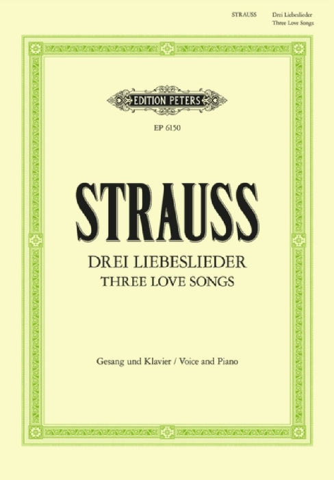 3 Love Songs: Rote Rosen, Die Erwachte Rose, Begegnung; First Edition (Ger/Eng)