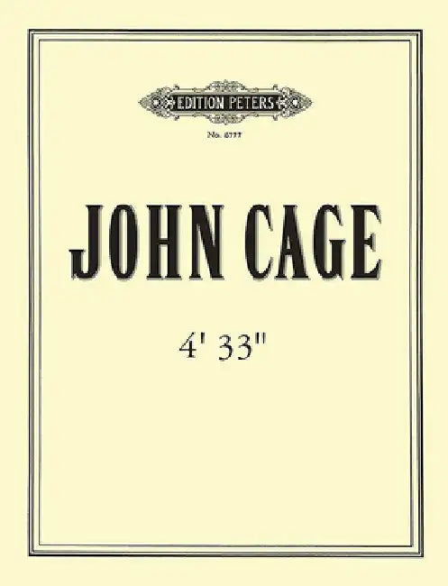 4'33' (Tacet Version): Sheet by John Cage