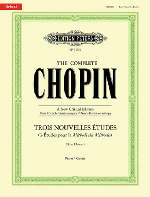 Trois Nouvelles Études for Piano: Sheet by Fryderyk Chopin