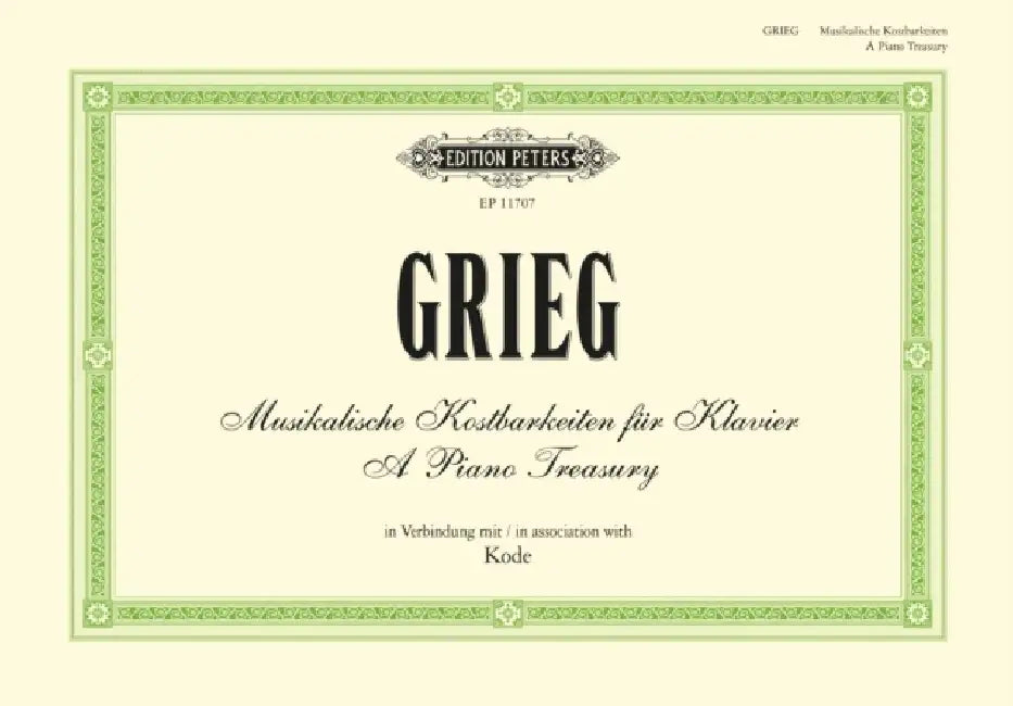 Grieg a Piano Treasury by Edvard Grieg