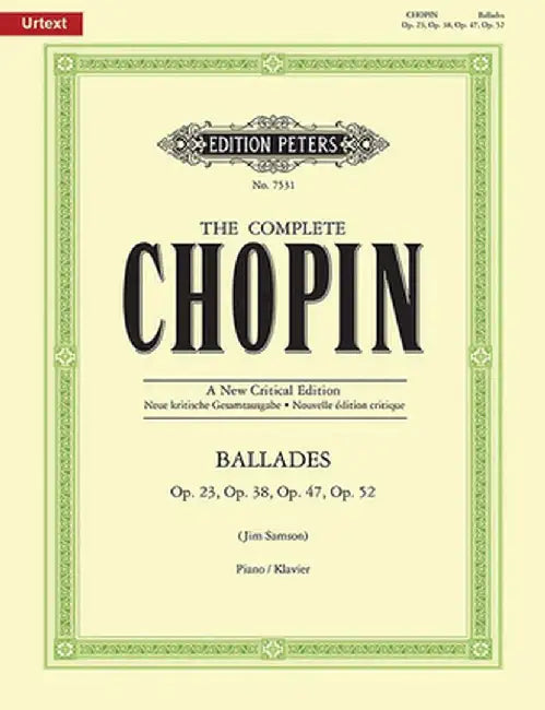 BALLADES OPP 23 38 47 52 by CHOPIN, FR D RIC FR