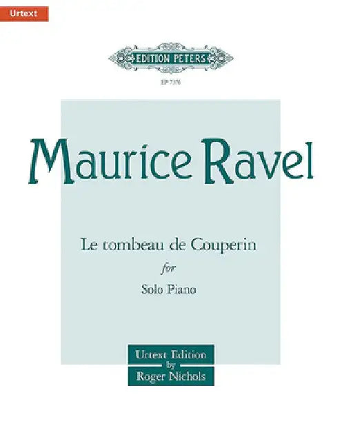 Le Tombeau de Couperin for Piano: Sheet by Maurice Ravel