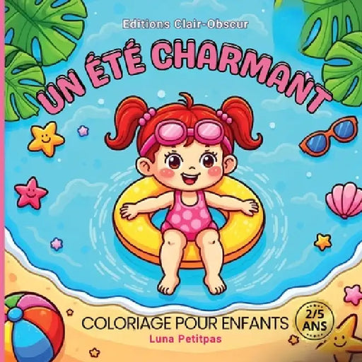 Un Été Charmant: Coloriage pour enfants 2/5 ans by Luna Petitpas