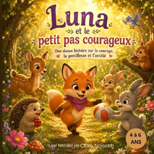 Luna et le petit pas courageux: Une douce histoire sur le courage, la gentillesse et l'amitié by Clara Noisette