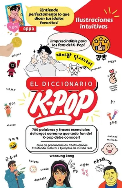 El Diccionario K-Pop - 700 Palabras Y Frases Esenciales De K-Pop, Dramas Y Peliculas Coreanos by Woosung Kang