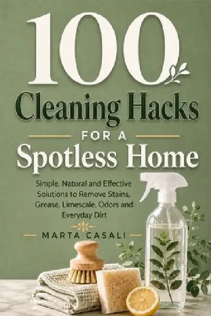 100 Cleaning Hacks for a Spotless Home: Simple, Natural and Effective Solutions to Remove Stains, Grease, Limescale, Odors and Everyday Dirt by Marta Casali
