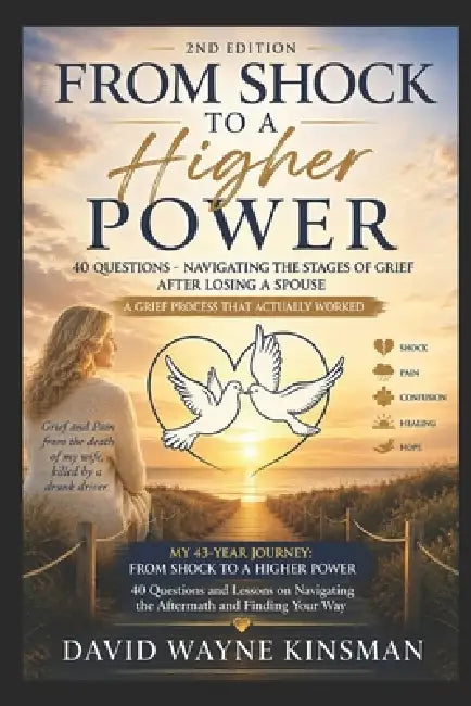 From Shock to a Higher Power: 40 Questions - Navigating the Stages of Grief After Losing a Spouse by David Wayne Kinsman