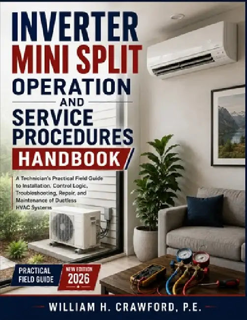 Inverter Mini Split Operation and Service Procedures Handbook: A Technician's Practical Field Guide to Installation, Control Logic, Troubleshooting, R by P. E. William H. Crawford
