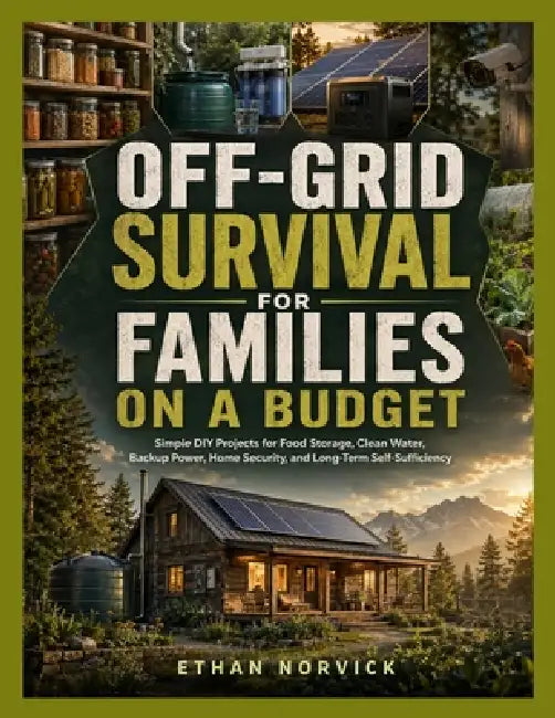 Off-Grid Survival for Families on a Budget: Simple DIY Projects for Food Storage, Clean Water, Backup Power, Home Security, and Long-Term Self-Suffici by Ethan Norvick