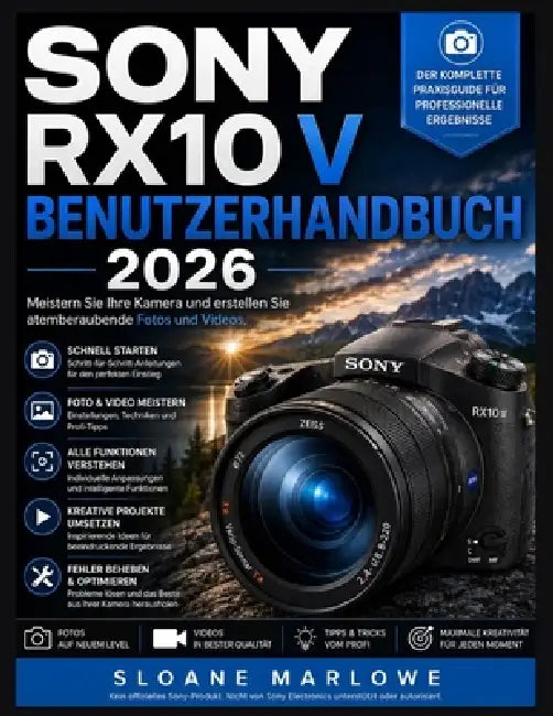 Sony Rx10 V Benutzerhandbuch 2026: Meistern Sie Ihre Kamera und erstellen Sie atemberaubende Fotos und Videos. by Sloane Marlowe
