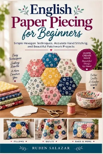 English Paper Piecing for Beginners: Simple Hexagon Techniques, Accurate Hand Stitching, and Beautiful Patchwork Projects by Ruben Salazar