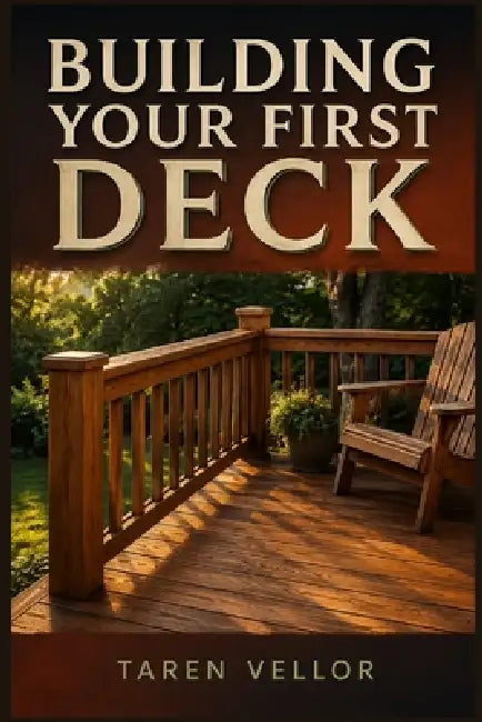 Building Your First Deck: A Beginner's Step-by-Step Guide to Foundations, Framing, Decking, and Railings by Taren Vellor