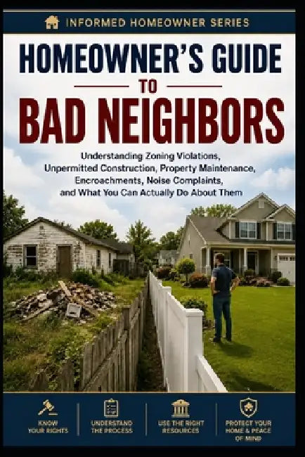 Homeowner's Guide to Bade Neighbors: Understanding Zoning Violations, Unpermitted Construction, Property Maintenance, Encroachments, Noise Complaints, by Knowledge Made Simple
