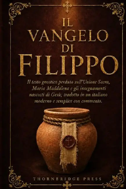 Il Vangelo Di Filippo: Il testo gnostico perduto sull'Unione Sacra, Maria Maddalena e gli insegnamenti nascosti di Gesù; tradotto in un italiano moder by Thornbridge Press
