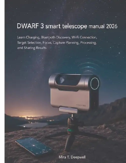 DWARF 3 smart telescope manual 2026: Learn Charging, Bluetooth Discovery, Wi-Fi Connection, Target Selection, Focus, Capture Planning, Processing, and by Mira T. Deepwell