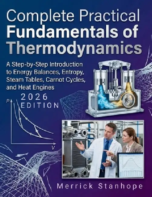 Complete Practical Fundamentals of Thermodynamics: A Step-by-Step Introduction to Energy Balances, Entropy, Steam Tables, Carnot Cycles, and Heat Engi by Merrick Stanhope