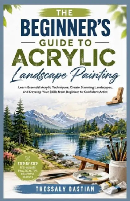 The Beginner's Guide to Acrylic Landscape Painting: Learn Essential Acrylic Techniques, Create Stunning Landscapes, and Develop Your Skills from Begin by Thessaly Bastian