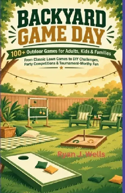 Backyard Game Day: 100+ Outdoor Games for Adults, Kids & Families: From Classic Lawn Games to DIY Challenges, Party Competitions & Tournament-Worthy F by Ryan J. Wells