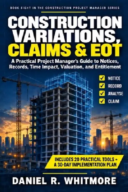 Construction Variations, Claims & Eot: A Practical Project Manager's Guide to Notices, Records, Time Impact, Valuation, and Entitlement by Daniel R. Whitmore