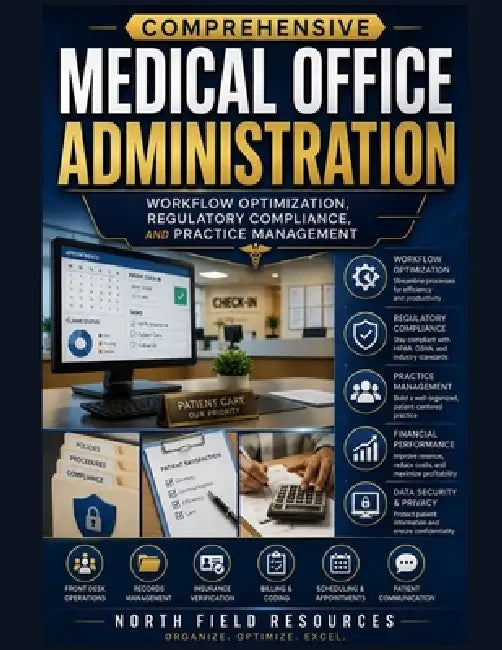 Comprehensive Medical Office Administration: Workflow Optimization, Regulatory Compliance, and Practice Management by North Field Resources