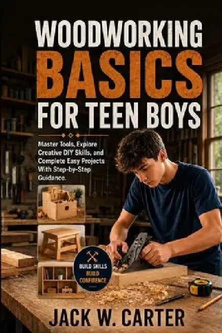 Woodworking Basics for Teen Boys: aster Tools, Explore Creative DIY Skills, and Complete Easy Projects With Step-by-Step Guidance. by Jack W. Carter