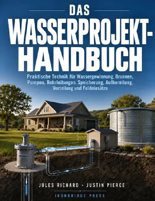 Das Wasserprojekt-Handbuch: Praktische Technik für Wassergewinnung, Brunnen, Pumpen, Rohrleitungen, Speicherung, Aufbereitung, Verteilung und Feldeins by Jules Richard, Justin Pierce, Grete Otto