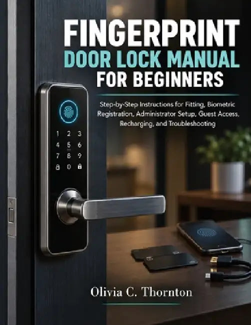 Fingerprint Door Lock Manual for Beginners: Step-by-Step Instructions for Fitting, Biometric Registration, Administrator Setup, Guest Access, Rechargi by Olivia C. Thornton