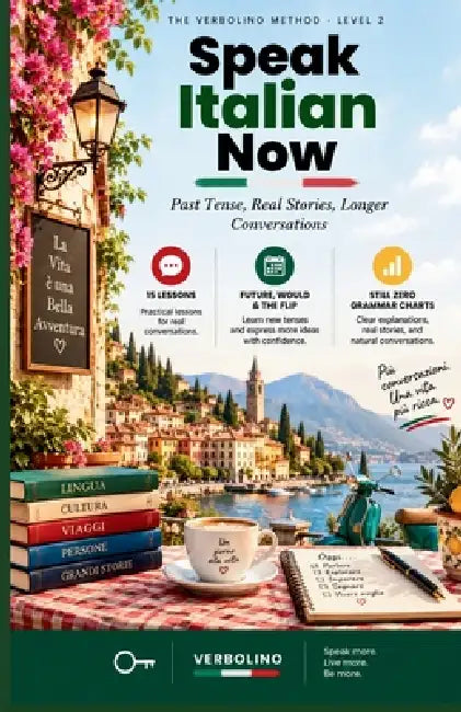 Speak Italian Now, Level 2: Past Tense, Real Stories, Longer Conversations - The No-Grammar Method by Verbolino